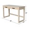 International Concepts Carson Solid Wood Desk with 2 Drawers - Unfinished OF-71 - alternate 10